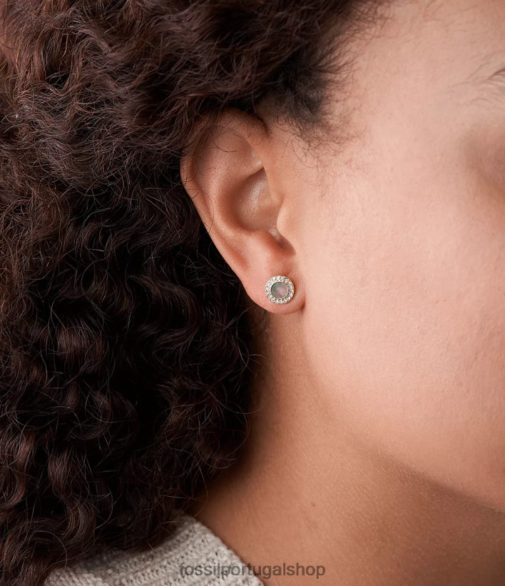 Fossil mulheres pregos de brilho val madrepérola joia 40NJ6Z1079