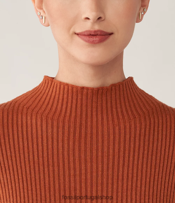 Fossil mulheres conjunto de brincos de aço inoxidável empilhados prata e ouro bicolor joia 40NJ6Z1220