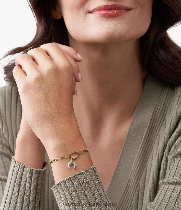 Fossil mulheres corra, oh, charme tão encantador madrepérola azul joia 40NJ6Z1147