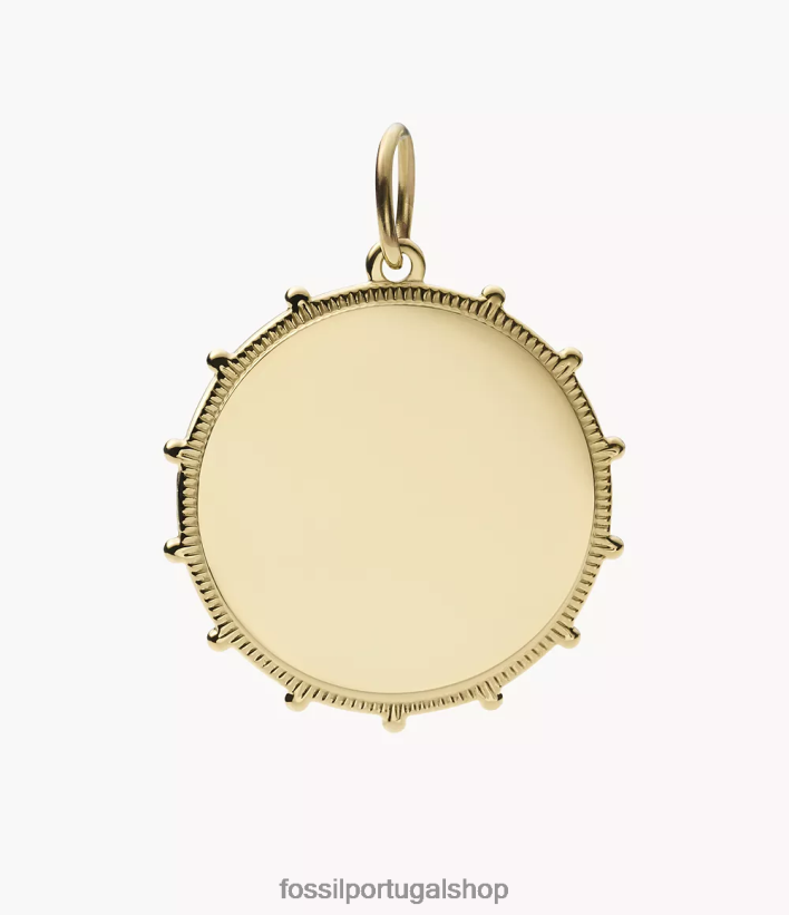 Fossil mulheres corra oh tão charmoso charme de aço inoxidável tom de ouro joia 40NJ6Z1138