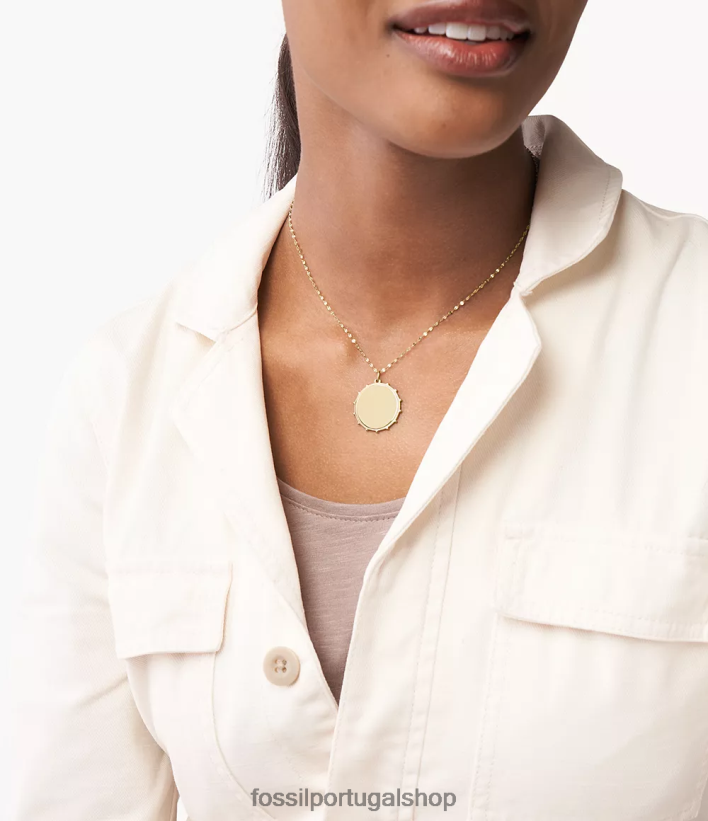 Fossil mulheres corra oh tão charmoso charme de aço inoxidável tom de ouro joia 40NJ6Z1138