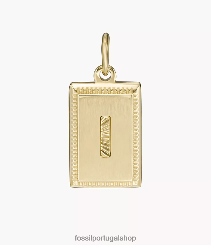 Fossil mulheres oh, tão charmoso charme inicial de aço inoxidável tom de ouro joia 40NJ6Z1211