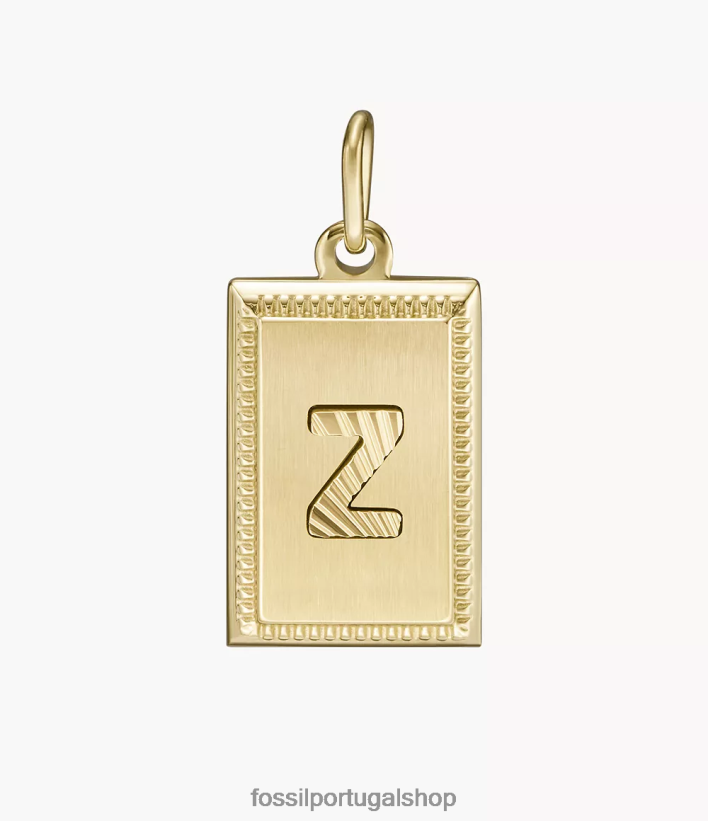 Fossil mulheres oh, tão charmoso charme inicial de aço inoxidável tom de ouro joia 40NJ6Z1272