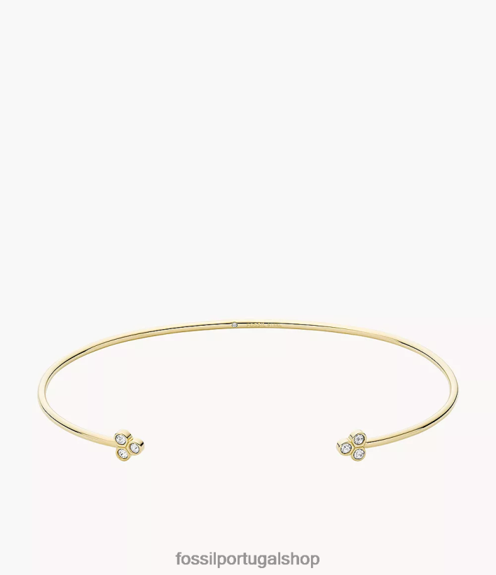 Fossil mulheres pulseira Sadie Trio Glitz em aço inoxidável tom de ouro joia 40NJ6Z1019