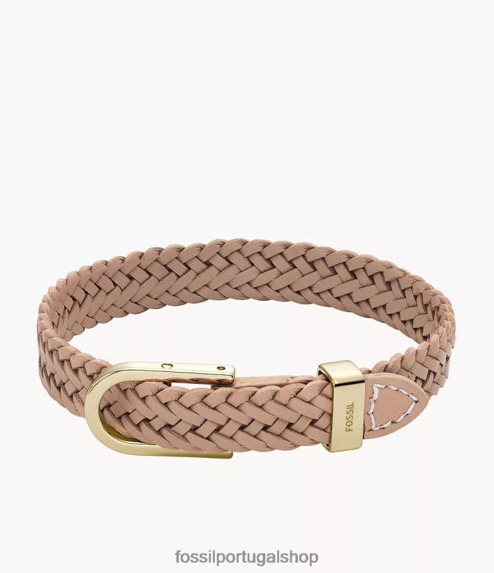 Fossil mulheres pulseira de couro d-link Heritage café com leite marrom joia 40NJ6Z1025