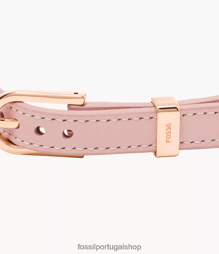 Fossil mulheres pulseira de couro d-link Heritage corar joia 40NJ6Z1254