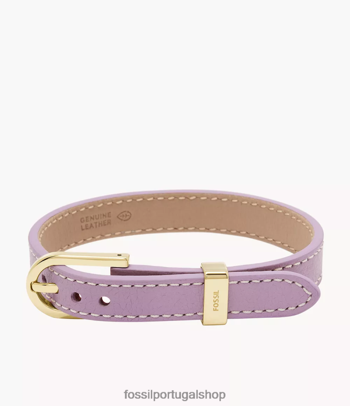 Fossil mulheres pulseira de couro d-link Heritage lavanda joia 40NJ6Z1181