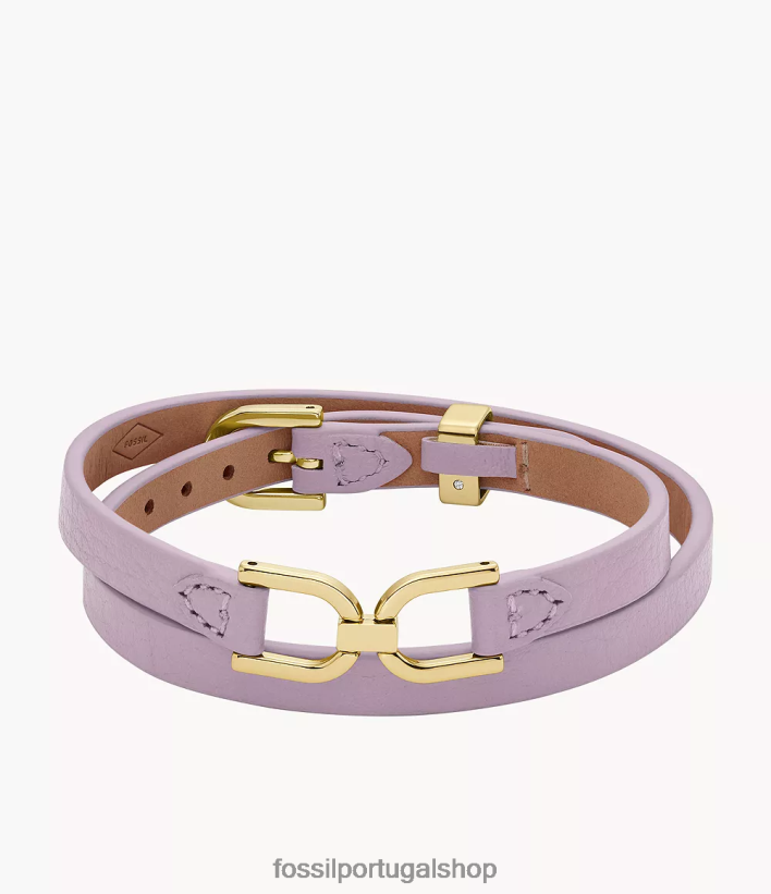 Fossil mulheres pulseira de couro d-link Heritage lavanda joia 40NJ6Z968