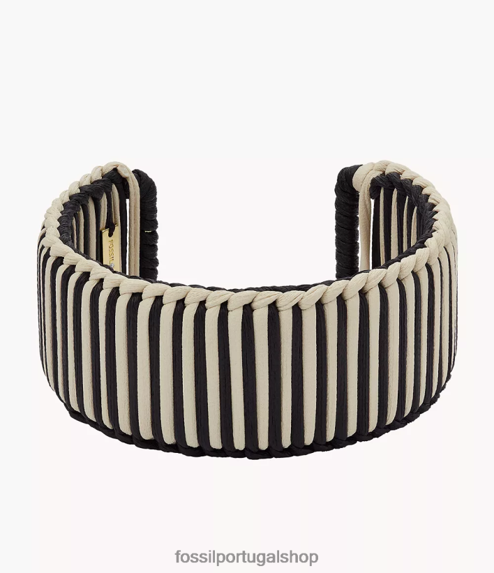 Fossil mulheres pulseira de punho de latão de verão tom de ouro joia 40NJ6Z990