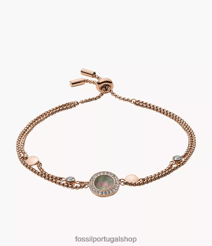 Fossil mulheres pulseira val madrepérola cinza joia 40NJ6Z1020