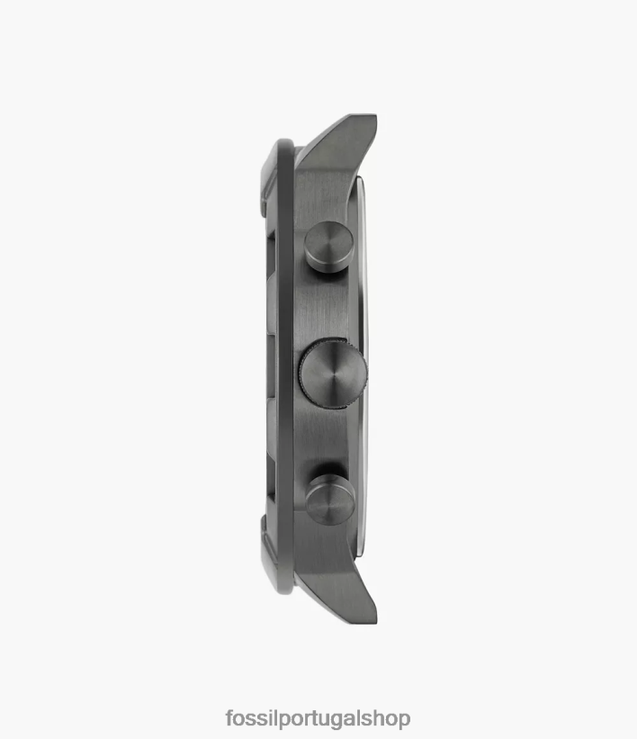 Fossil homens caixa de relógio de aço inoxidável cronógrafo bronson fumaça acessório 40NJ6Z1389