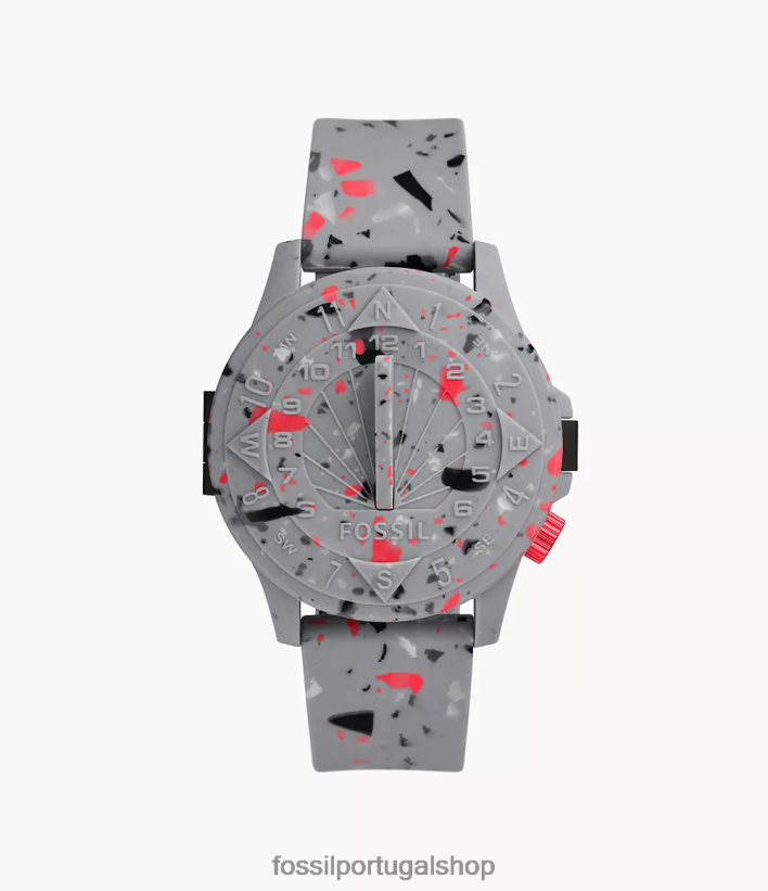 STAPLE x Fossil homens relógio automático de silicone de edição limitada pombo cinza assistir 40NJ6Z1590