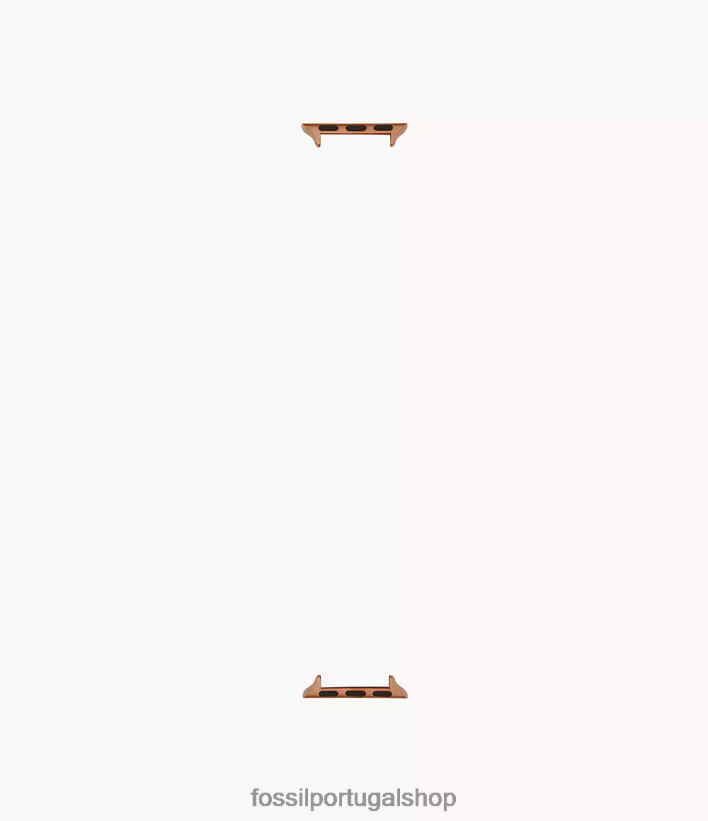Fossil homens Conector de pulseira de aço inoxidável 42mm/44mm/45mm para apple watch Rosa ouro acessório 40NJ6Z1505