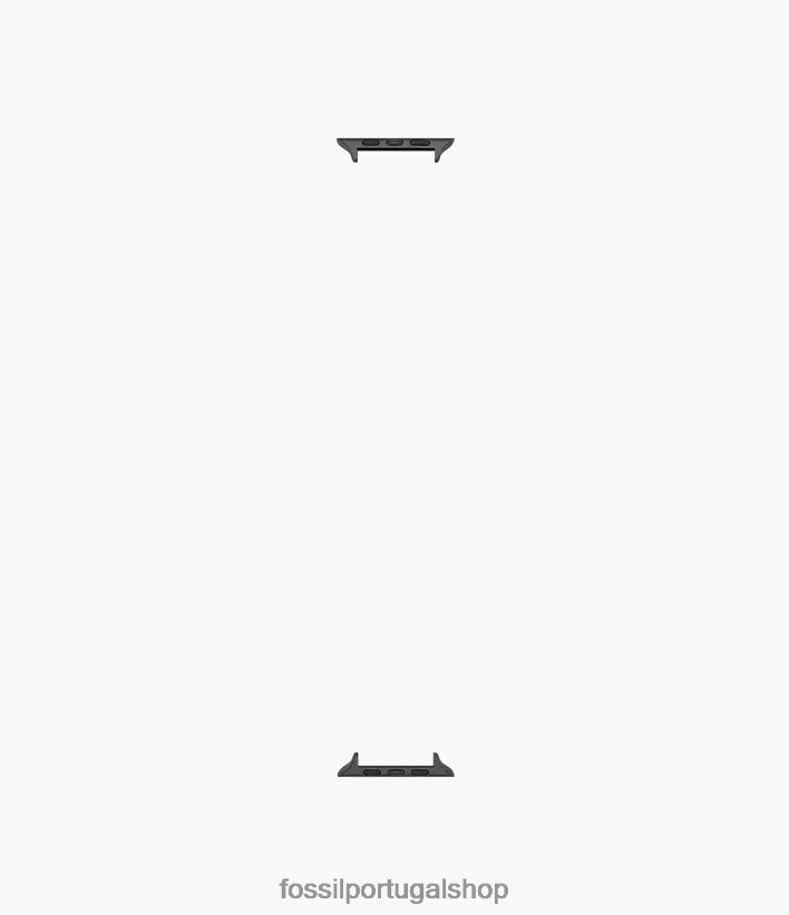 Fossil homens Conector de pulseira de aço inoxidável 42mm/44mm/45mm para apple watch preto acessório 40NJ6Z1504