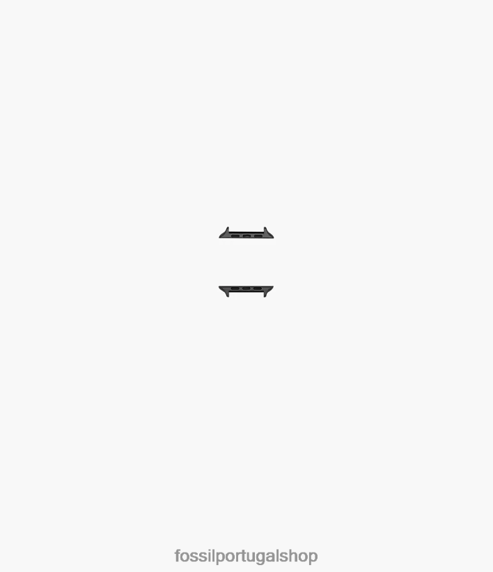 Fossil homens Conector de pulseira de aço inoxidável 42mm/44mm/45mm para apple watch preto acessório 40NJ6Z1504