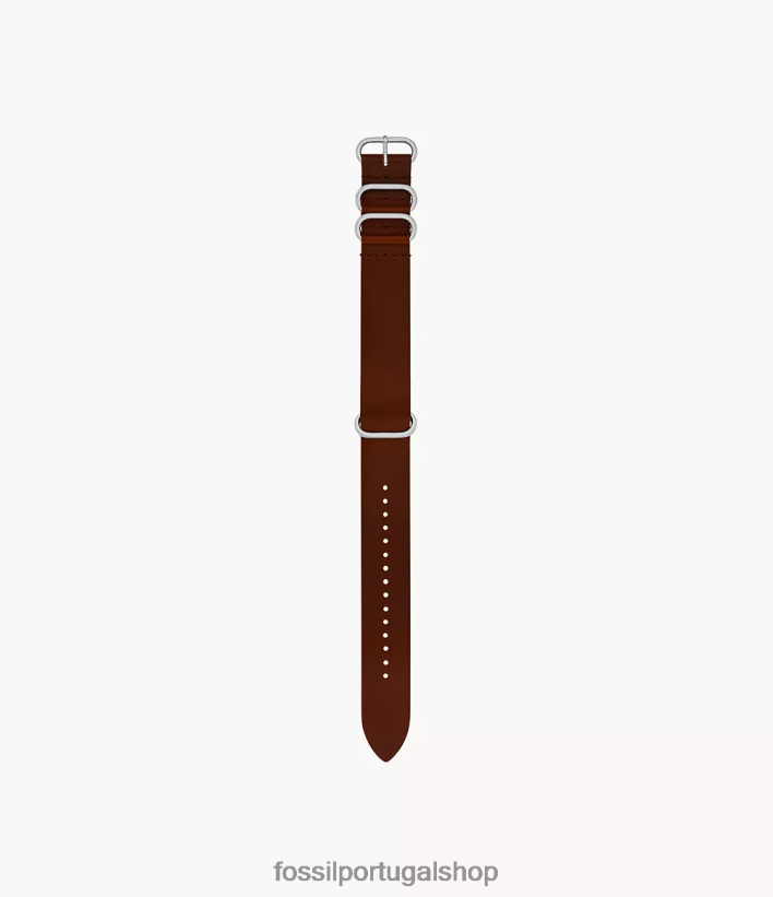 Fossil homens Pulseira de couro de 22 mm marrom acessório 40NJ6Z1482