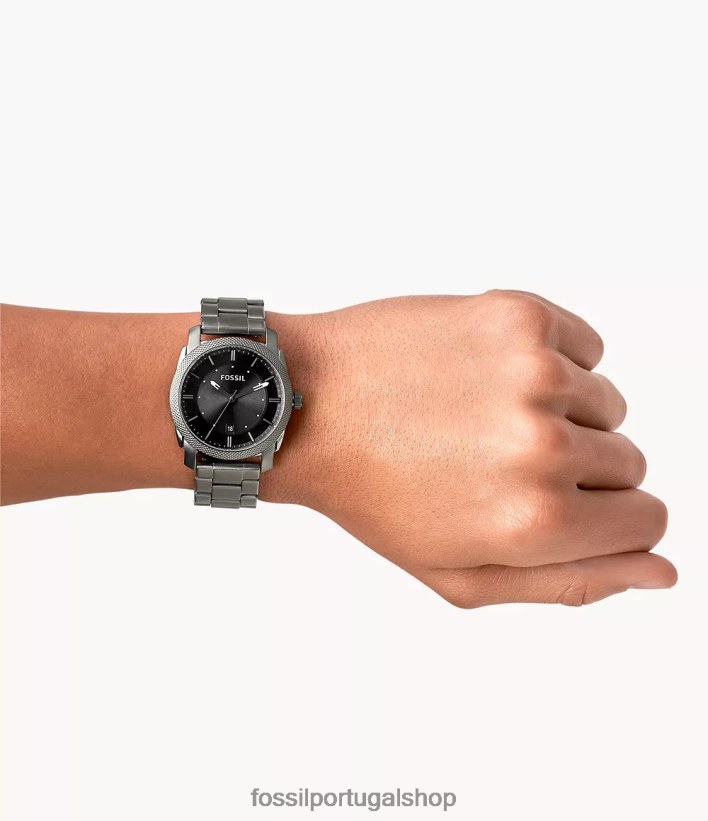 Fossil homens relógio de aço inoxidável da máquina fumaça assistir 40NJ6Z1354