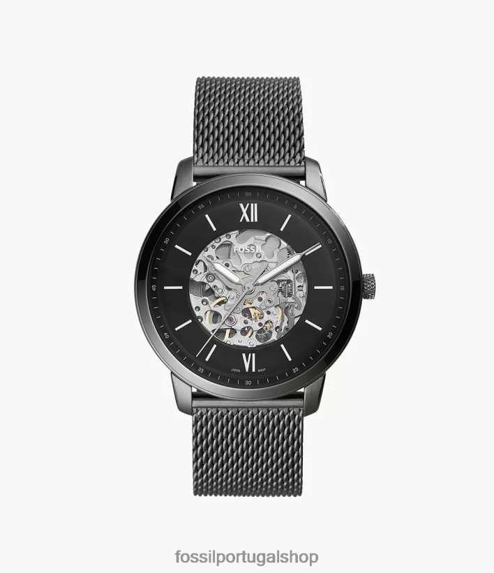 Fossil homens relógio neutro automático em aço inoxidável fumaça assistir 40NJ6Z1358