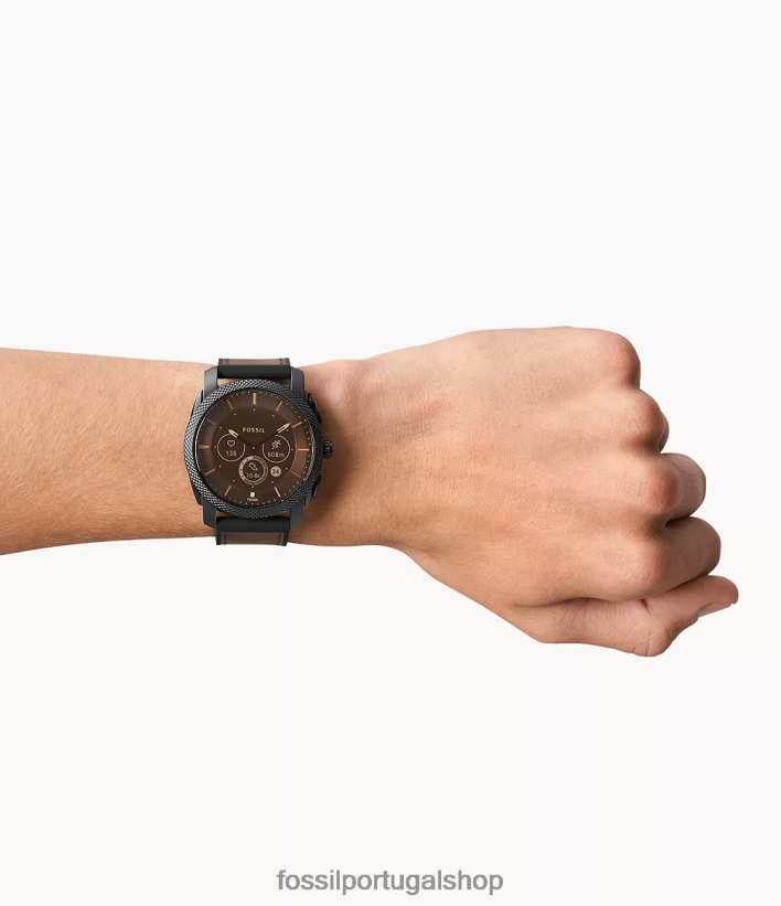 Fossil homens couro smartwatch híbrido de geração 6 da máquina marrom escuro assistir 40NJ6Z1334
