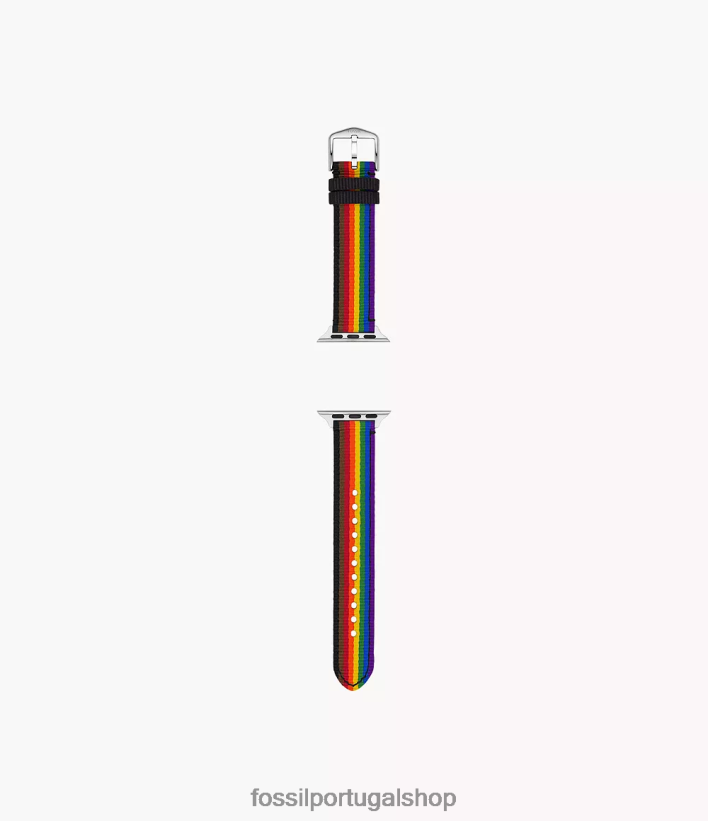 Fossil mulheres Banda Rpet de 38mm/40mm/41mm para Apple Watch arco-íris acessório 40NJ6Z243