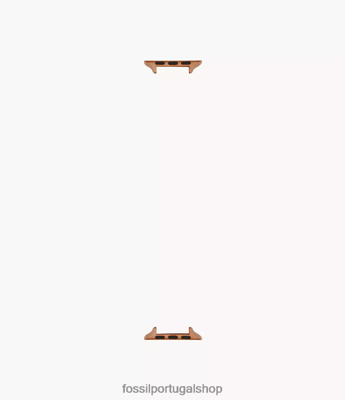 Fossil mulheres Conector de pulseira de aço inoxidável 38mm/40mm/41mm para apple watch Rosa ouro acessório 40NJ6Z173