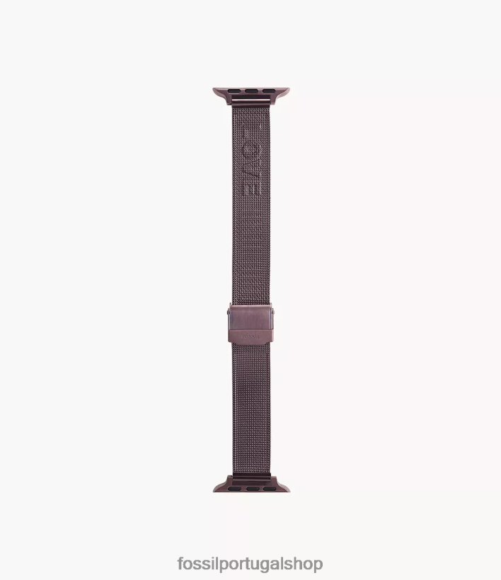 Fossil mulheres Faixa de malha de aço inoxidável de 38mm/40mm/41mm para apple watch vinho acessório 40NJ6Z268