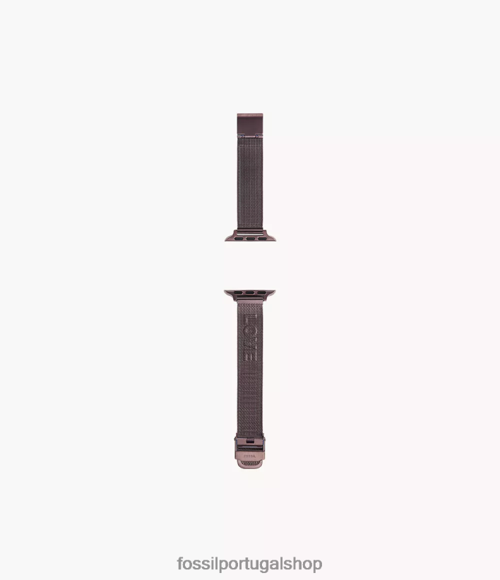 Fossil mulheres Faixa de malha de aço inoxidável de 38mm/40mm/41mm para apple watch vinho acessório 40NJ6Z268