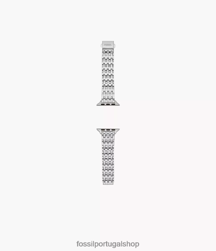 Fossil mulheres Pulseira de aço inoxidável de 38 mm/40 mm/41 mm para Apple Watch prata acessório 40NJ6Z170
