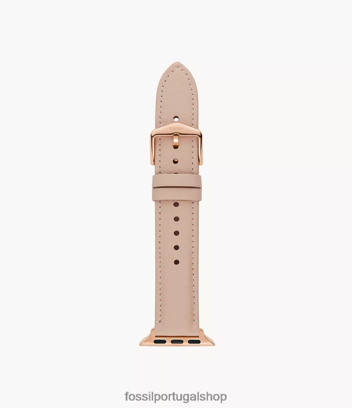 Fossil mulheres Pulseira de couro de 38 mm/40 mm/41 mm para Apple Watch corar acessório 40NJ6Z167