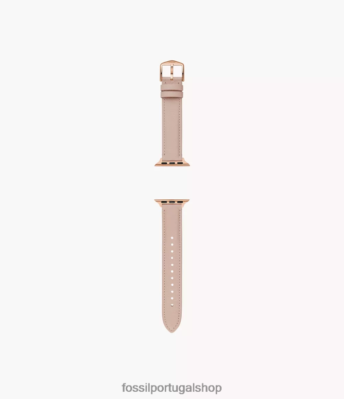 Fossil mulheres Pulseira de couro de 38 mm/40 mm/41 mm para Apple Watch corar acessório 40NJ6Z167