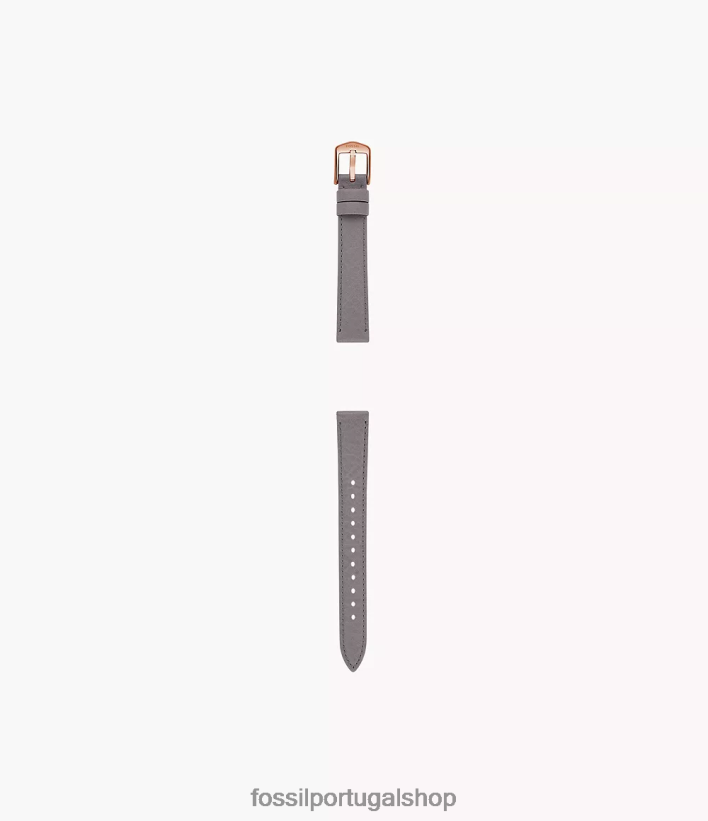 Fossil mulheres Pulseira de couro leve de 14 mm cinza acessório 40NJ6Z280