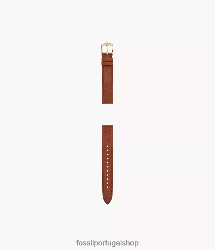 Fossil mulheres Pulseira de couro leve de 16 mm Castanho médio acessório 40NJ6Z137