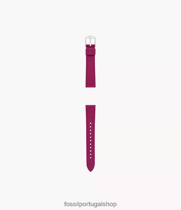 Fossil mulheres Pulseira de couro leve de 16 mm framboesa acessório 40NJ6Z278
