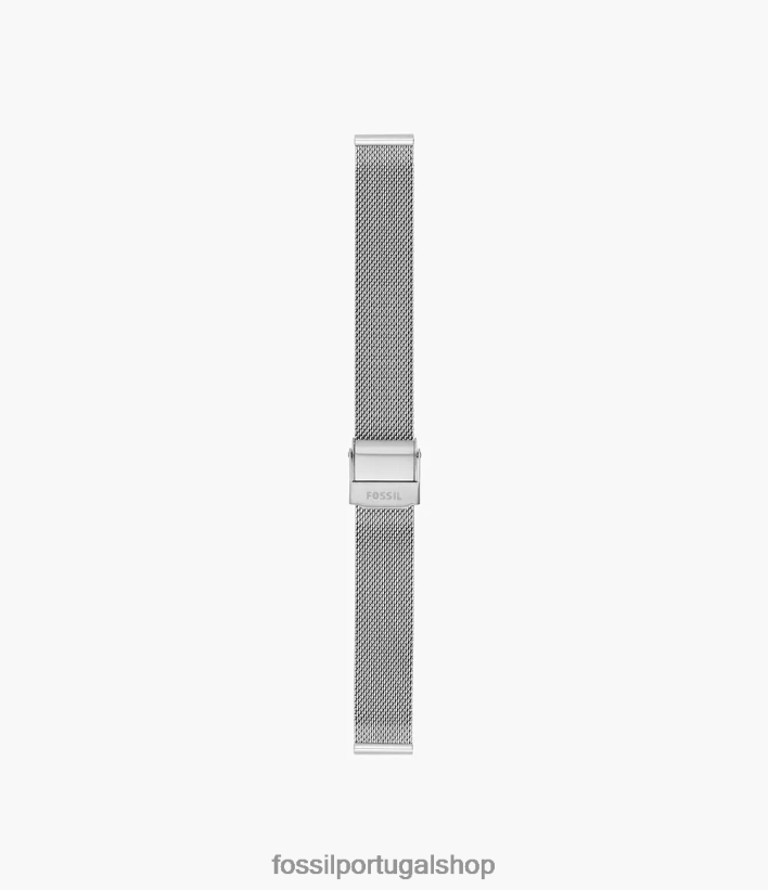 Fossil mulheres Pulseira de malha de aço de 14 mm prata acessório 40NJ6Z129