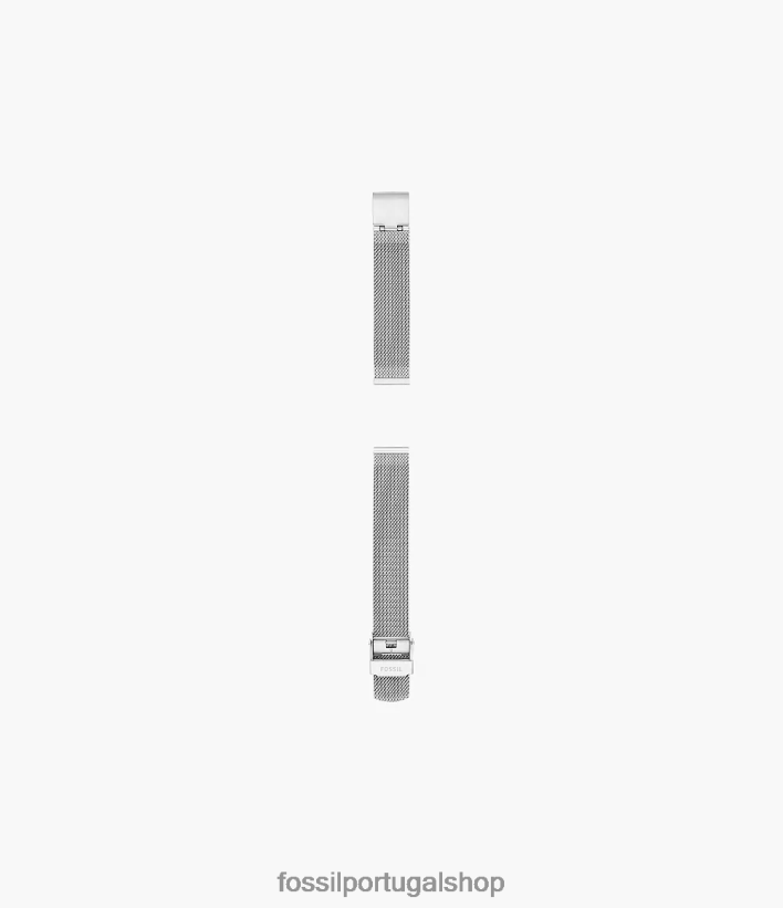 Fossil mulheres Pulseira de malha de aço de 14 mm prata acessório 40NJ6Z129