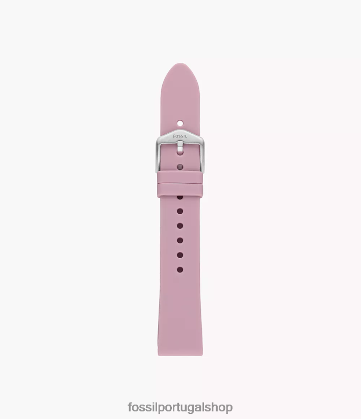 Fossil mulheres Pulseira de silicone de 18mm lavanda acessório 40NJ6Z151