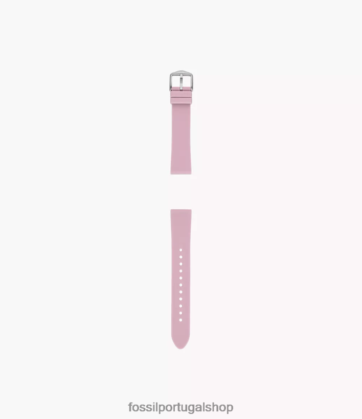Fossil mulheres Pulseira de silicone de 18mm lavanda acessório 40NJ6Z151