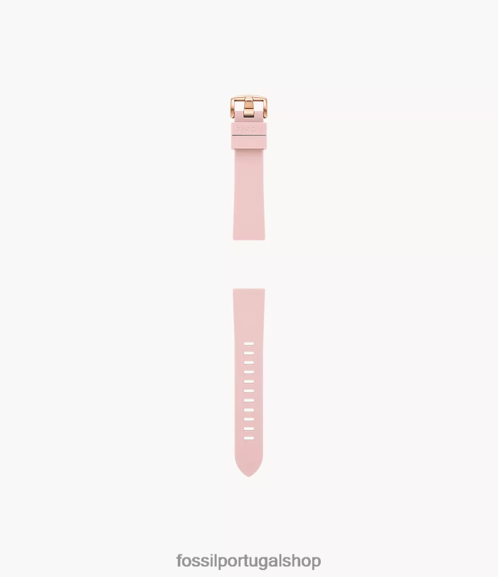 Fossil mulheres Pulseira de silicone de 20mm corar acessório 40NJ6Z157