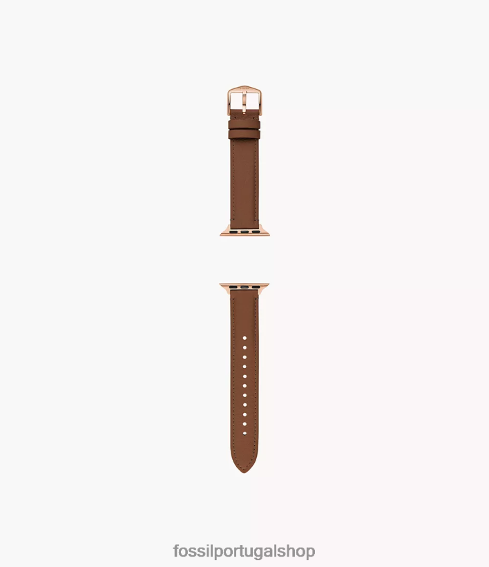 Fossil mulheres Pulseira de couro de 38 mm/40 mm/41 mm para Apple Watch marrom assistir 40NJ6Z168